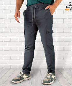 Premium George Men's and Big Men’s Ash Cargo Trousers