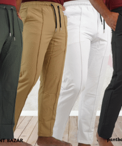 (4 pcs Combo) Premium Quality Solid Trousers’ For Men