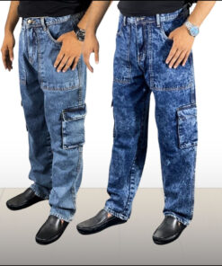 2 PICS PREMIUM 6 POCKETS DENIM BAGGY PANT