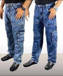 2 PICS PREMIUM 6 POCKETS DENIM BAGGY PANT