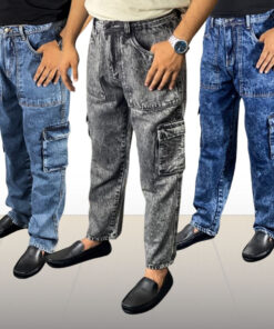 3 PICS PREMIUM 6 POCKETS DENIM BAGGY PANT